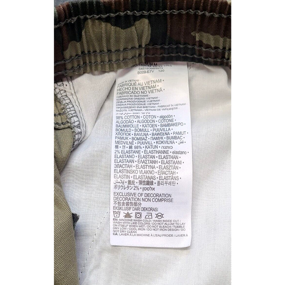 Levi's Big Boy's slim fit shorts pants medium camo drawstring stretch 4 pockets - Picture 7 of 8